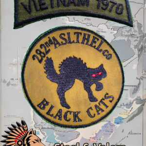 Patches Black Cats 282nd AHC - Vietnam 1970