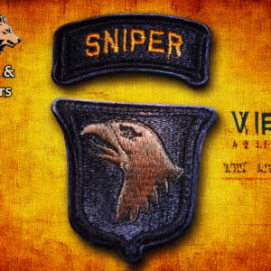 patches Screaming Eagles tireur d'élite de la guerre du Vietnam