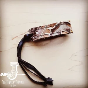 Manchette en cuir marron et Sienna Laredo